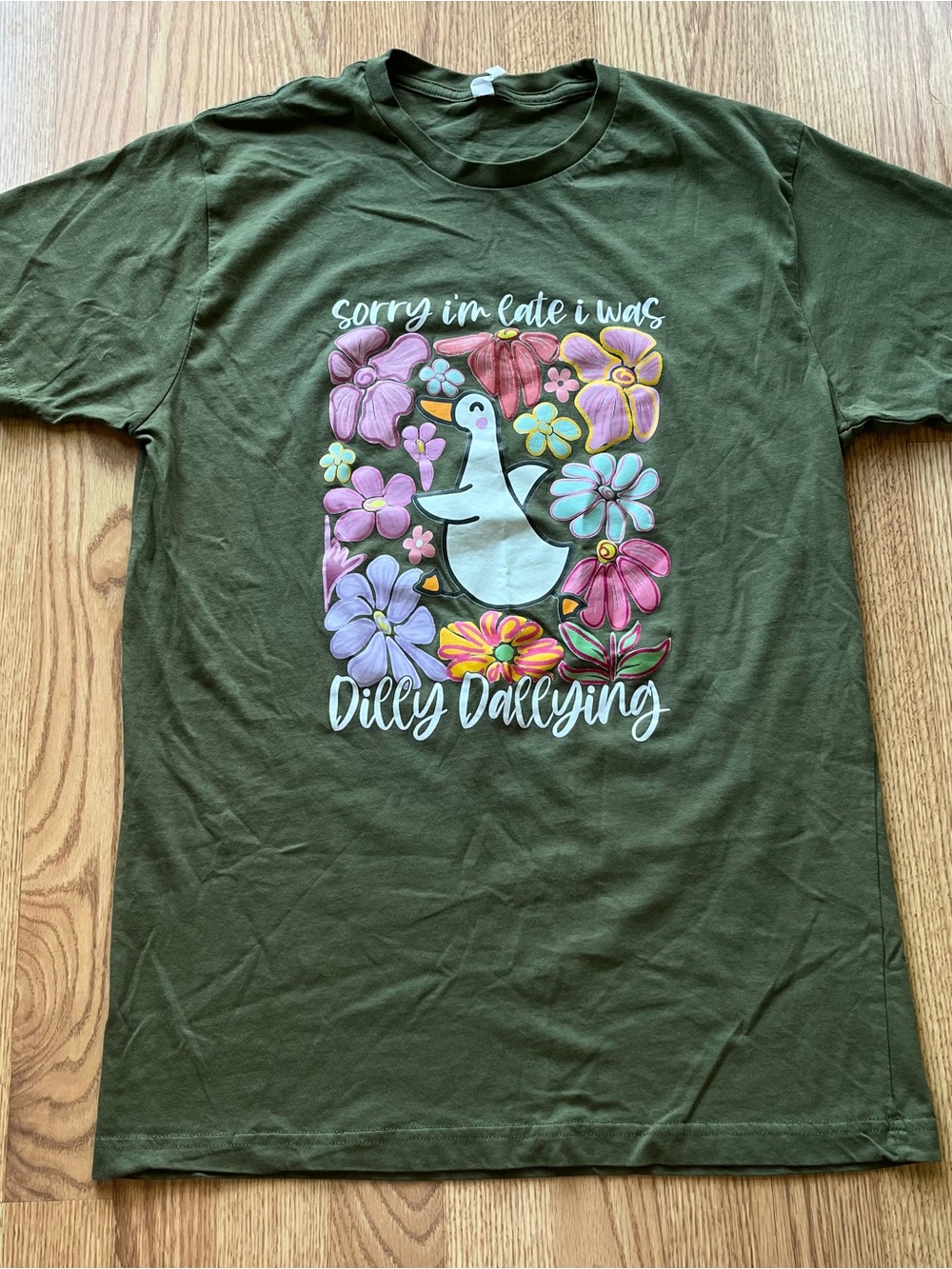 Teeland dilly dallying goose graphic tee